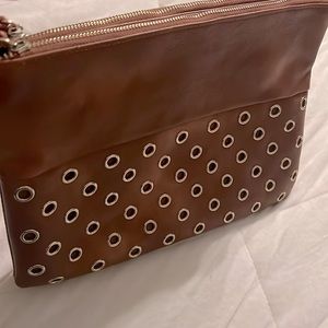 Chico's EUC Studded Zipper Clutch Purse Like New
